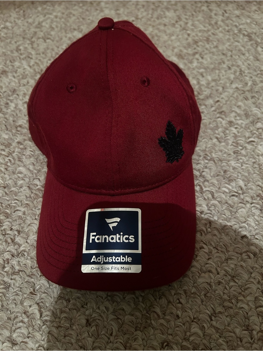 Toronto Maple Leafs Fanatics Baseball Cap Maroon Burgundy Hat